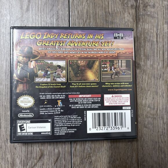 Lego Indiana Jones 2: The‎ Adventure Continues Nintendo DS Game CIB Case Manuals - Picture 6 of 7